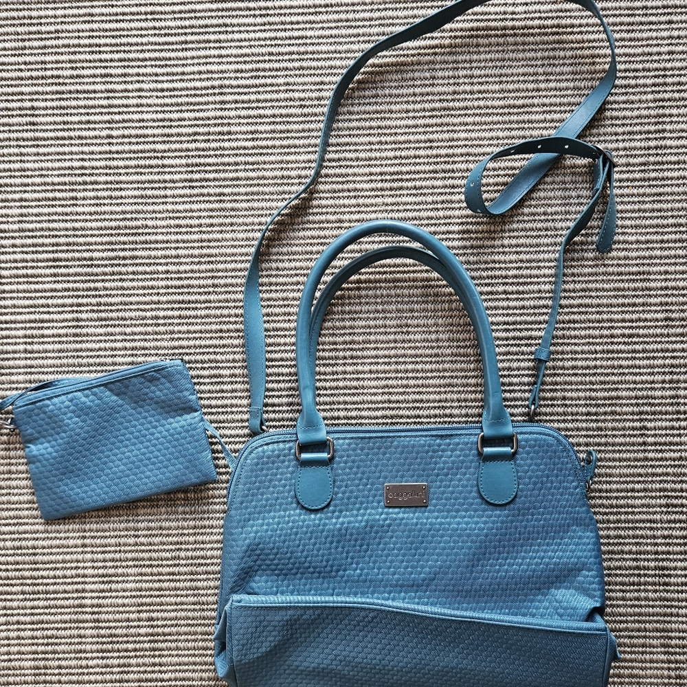Baggallini Natalie Satchel Teal NWOT